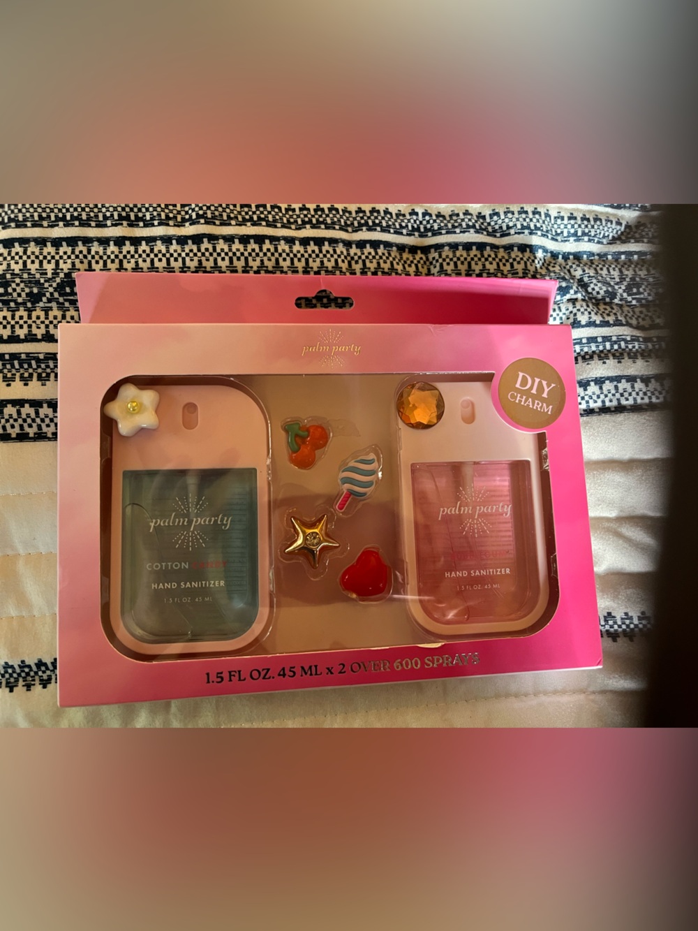 Hand Sanitizer Duo with Pink & Teal Holders